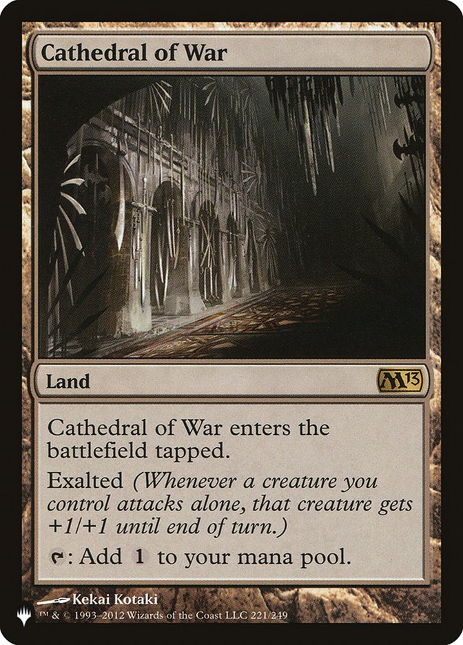 Cathedral of War [The List] - Magic: The Gathering - Card Brawlers | Quebec | Canada |