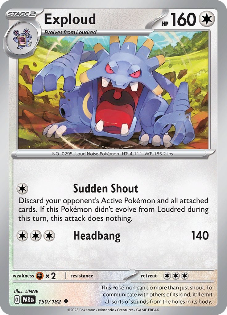 Exploud (150/182) [Scarlet & Violet: Paradox Rift] - Pokémon - Card Brawlers | Quebec | Canada |