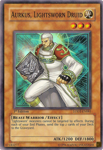 Aurkus, Lightsworn Druid [LODT-EN081] Super Rare - Yu-Gi-Oh! - Card Brawlers | Quebec | Canada |