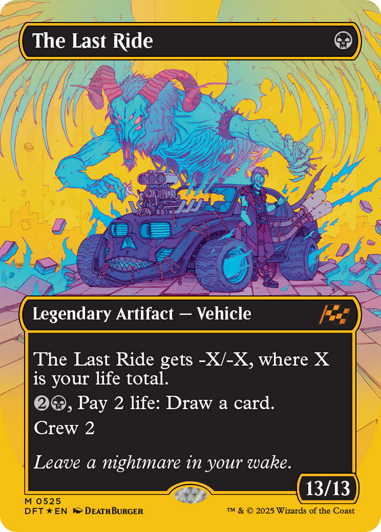 The Last Ride (Borderless) (First-Place Foil) [Aetherdrift] - Magic: The Gathering - Card Brawlers | Quebec | Canada |