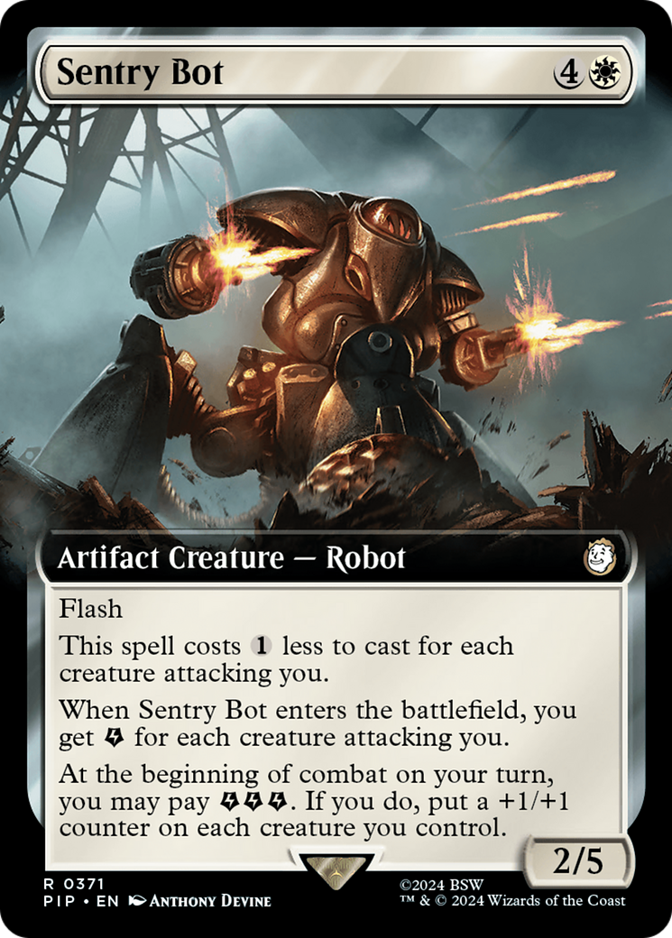 Sentry Bot (Extended Art) [Fallout] - Magic: The Gathering - Card Brawlers | Quebec | Canada |