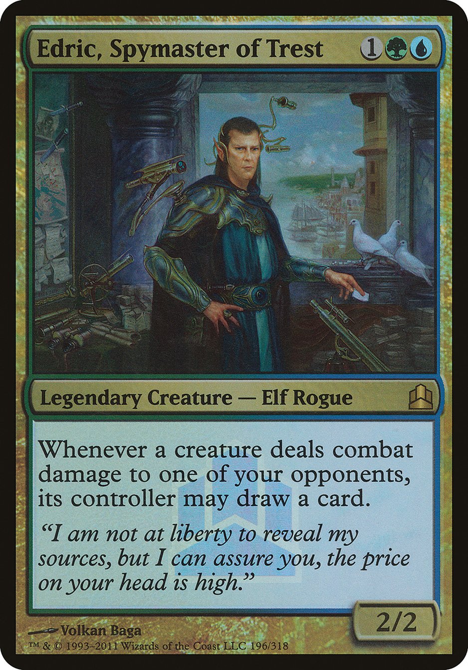 Edric, Spymaster of Trest (Launch) (Oversized) [Commander 2011 Oversized] - Magic: The Gathering - Card Brawlers | Quebec | Canada |