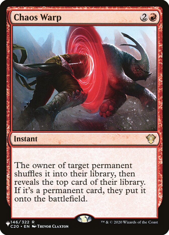 Chaos Warp [Secret Lair: Heads I Win, Tails You Lose] - Magic: The Gathering - Card Brawlers | Quebec | Canada |