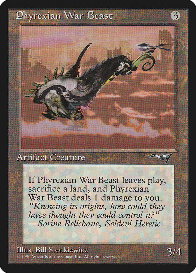 Phyrexian War Beast (Signature on Left) [Alliances] - Magic: The Gathering - Card Brawlers | Quebec | Canada |
