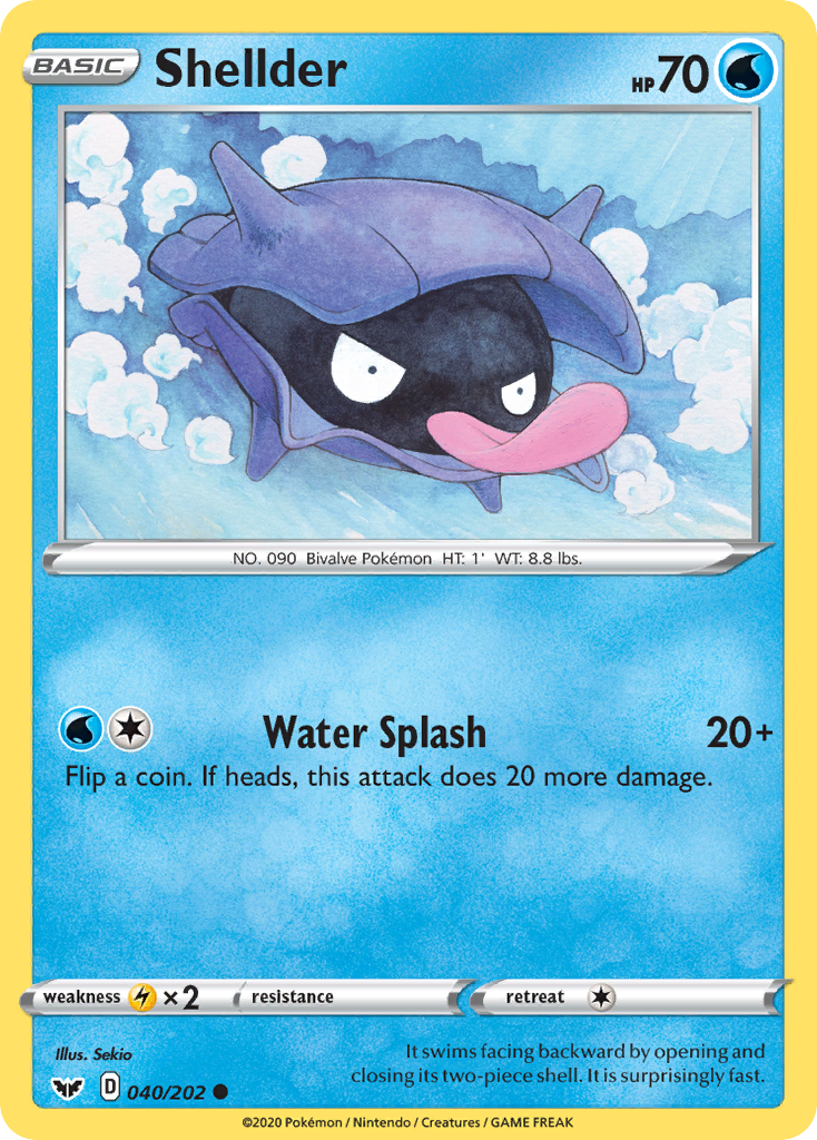 Shellder (040/202) [Sword & Shield: Base Set] - Pokémon - Card Brawlers | Quebec | Canada |