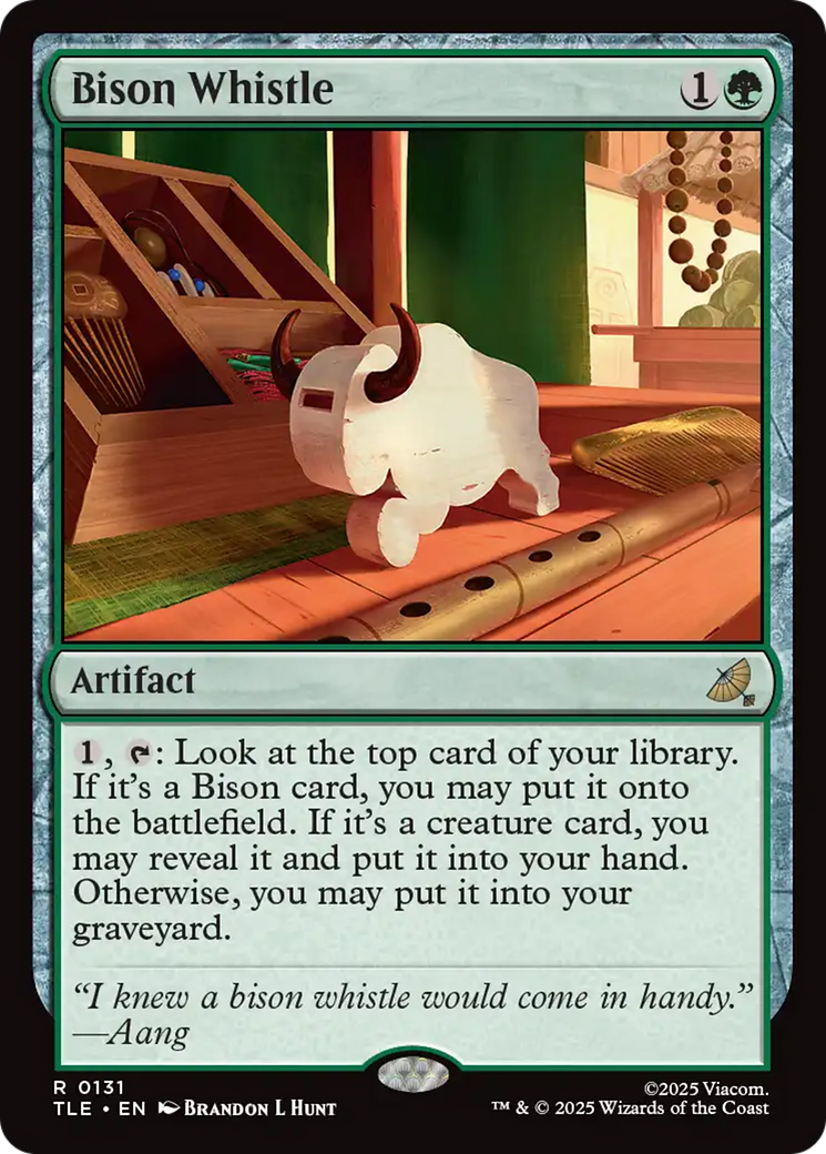 Bison Whistle [Avatar: The Last Airbender: Eternal-Legal] - Magic: The Gathering - Card Brawlers | Quebec | Canada |