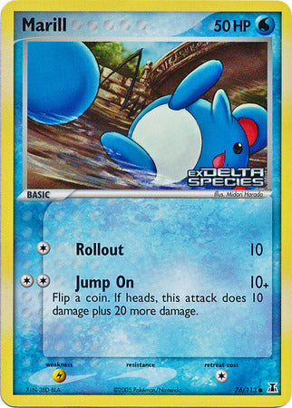 Marill (76/113) (Stamped) [EX: Delta Species] - Pokémon - Card Brawlers | Quebec | Canada |