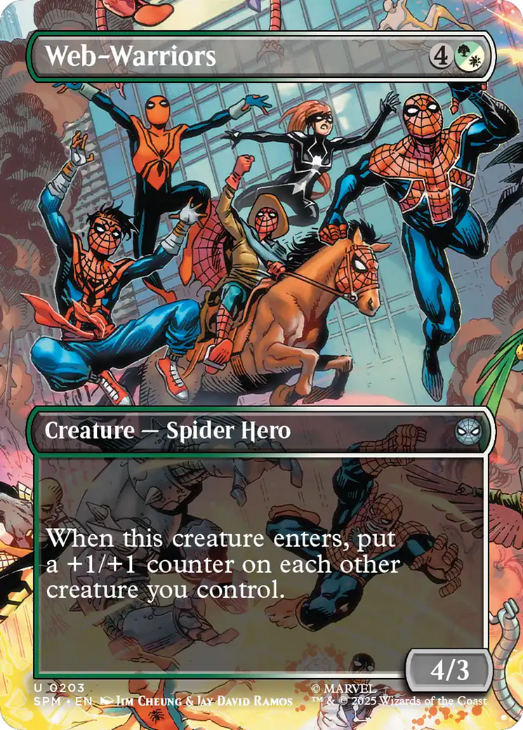 Web-Warriors (Borderless) [Marvel's Spider-Man] - Magic: The Gathering - Card Brawlers | Quebec | Canada |