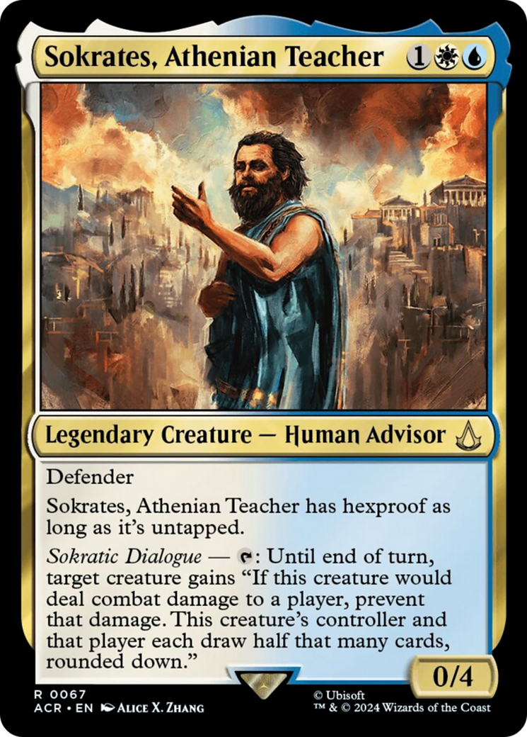 Sokrates, Athenian Teacher [Assassin's Creed] - Magic: The Gathering - Card Brawlers | Quebec | Canada |