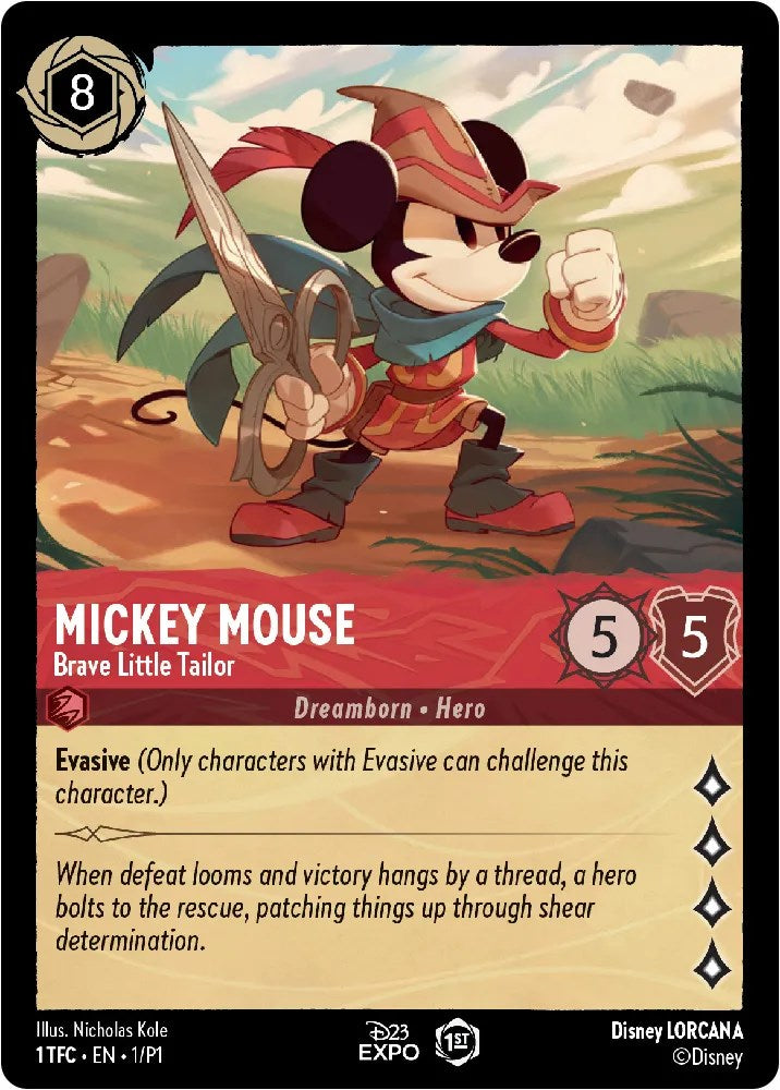 Mickey Mouse (1) [D23 Promos] - Disney - Card Brawlers | Quebec | Canada |