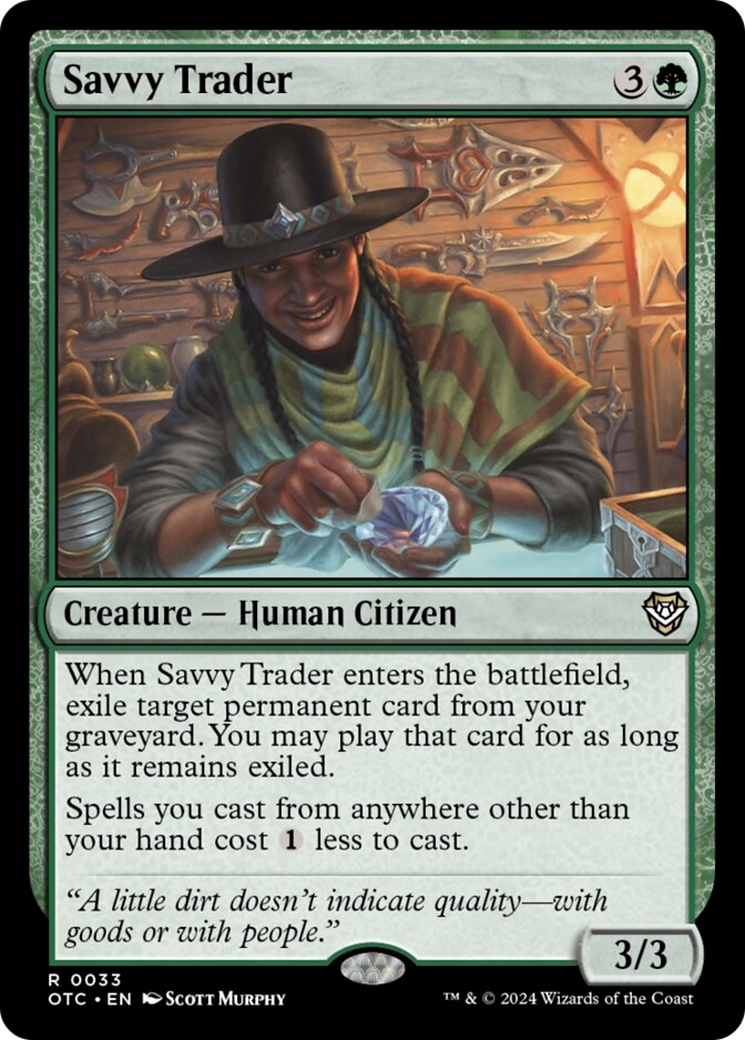 Savvy Trader [Outlaws of Thunder Junction Commander] - Magic: The Gathering - Card Brawlers | Quebec | Canada |