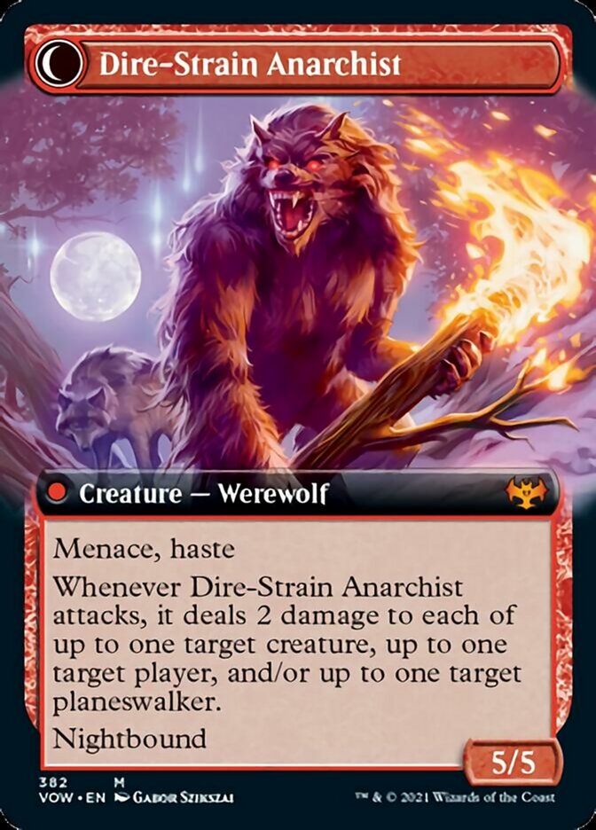 Volatile Arsonist // Dire-Strain Anarchist (Extended Art) [Innistrad: Crimson Vow] - Magic: The Gathering - Card Brawlers | Quebec | Canada |