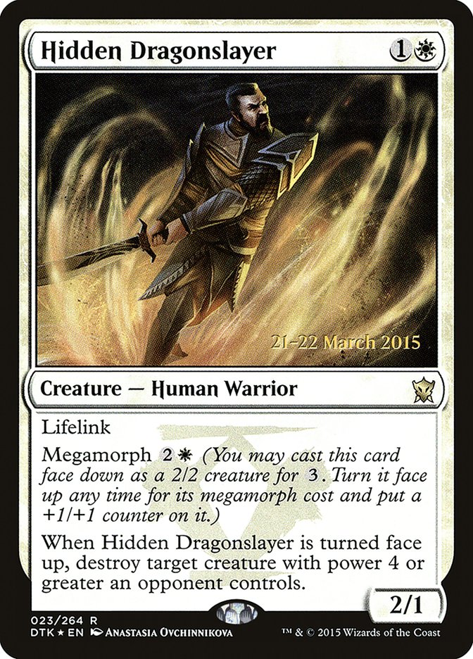 Hidden Dragonslayer [Dragons of Tarkir Prerelease Promos] - Magic: The Gathering - Card Brawlers | Quebec | Canada |
