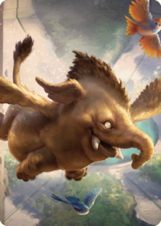 Lulu, Loyal Hollyphant Art Card (18) [Commander Legends: Battle for Baldur's Gate Art Series] - Magic: The Gathering - Card Brawlers | Quebec | Canada |