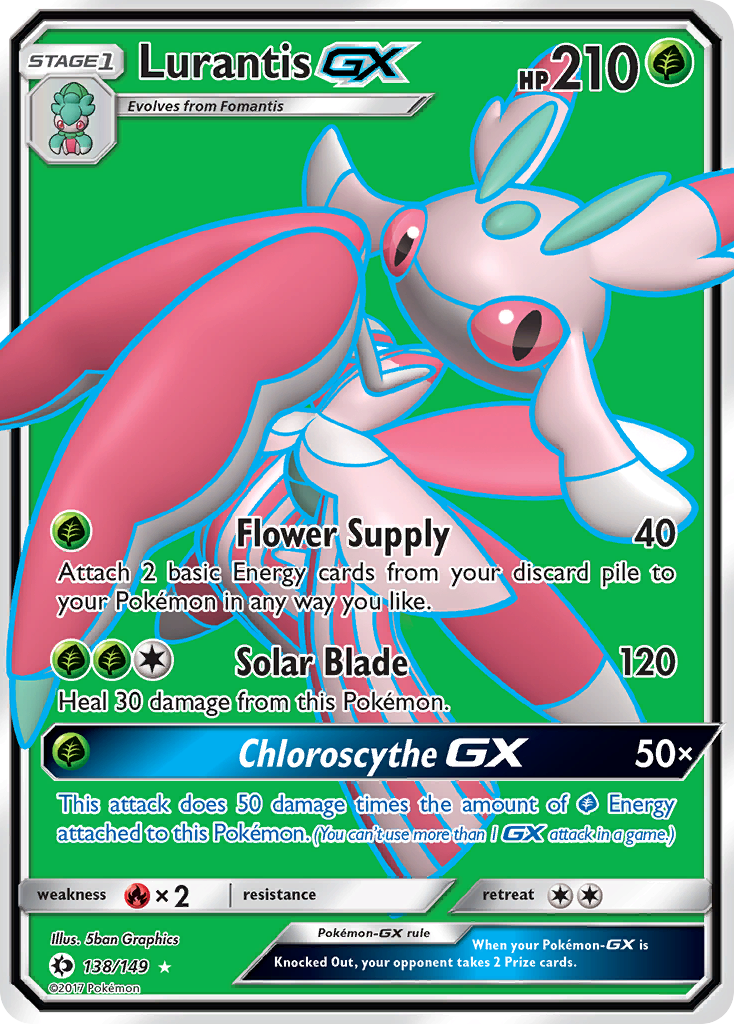 Lurantis GX (138/149) [Sun & Moon: Base Set] - Pokémon - Card Brawlers | Quebec | Canada |