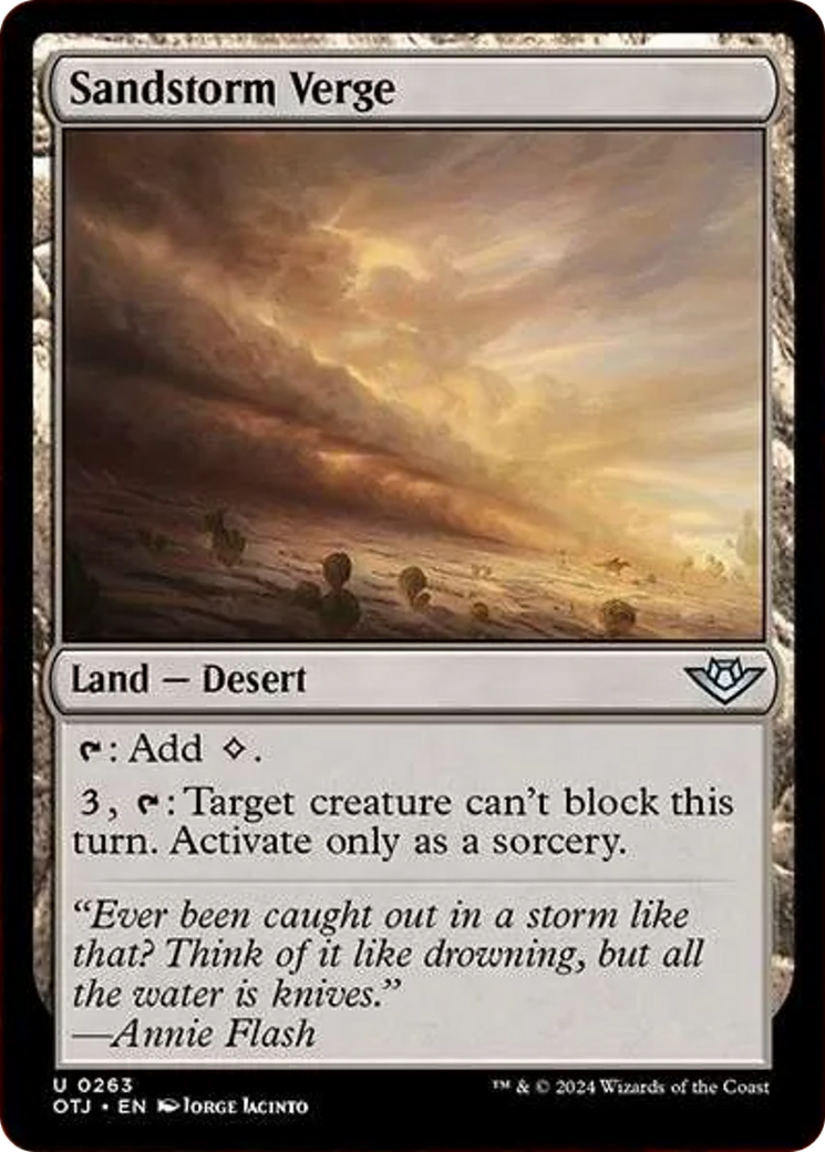 Sandstorm Verge [Outlaws of Thunder Junction] - Magic: The Gathering - Card Brawlers | Quebec | Canada |