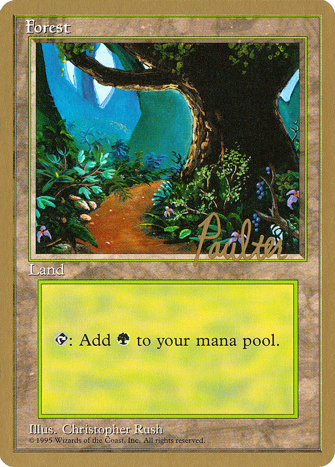 Forest (pp376) (Preston Poulter) [Pro Tour Collector Set] - Magic: The Gathering - Card Brawlers | Quebec | Canada |