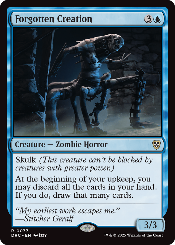 Forgotten Creation [Aetherdrift Commander] - Magic: The Gathering - Card Brawlers | Quebec | Canada |