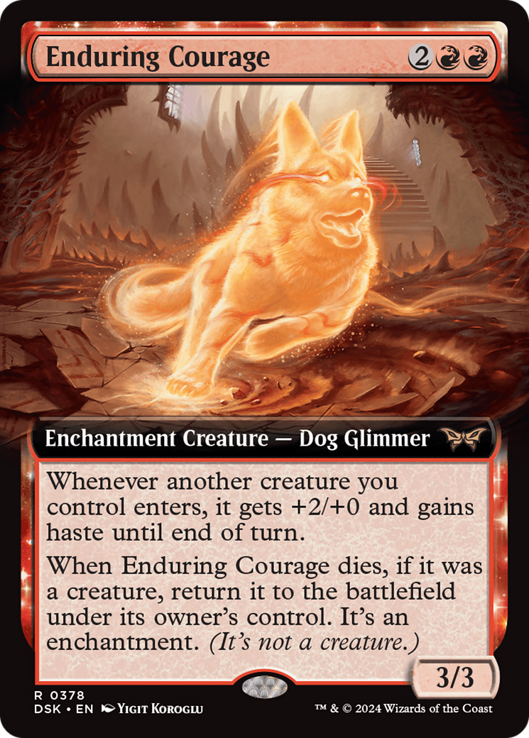 Enduring Courage (Extended Art) [Duskmourn: House of Horror] - Magic: The Gathering - Card Brawlers | Quebec | Canada |