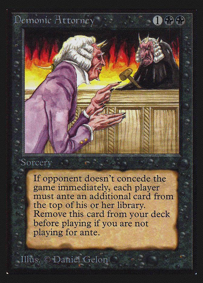 Demonic Attorney [International Collectors' Edition] - Magic: The Gathering - Card Brawlers | Quebec | Canada |