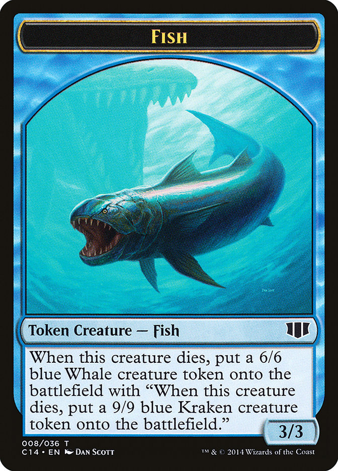 Fish // Zombie (011/036) Double-Sided Token [Commander 2014 Tokens] - Magic: The Gathering - Card Brawlers | Quebec | Canada |