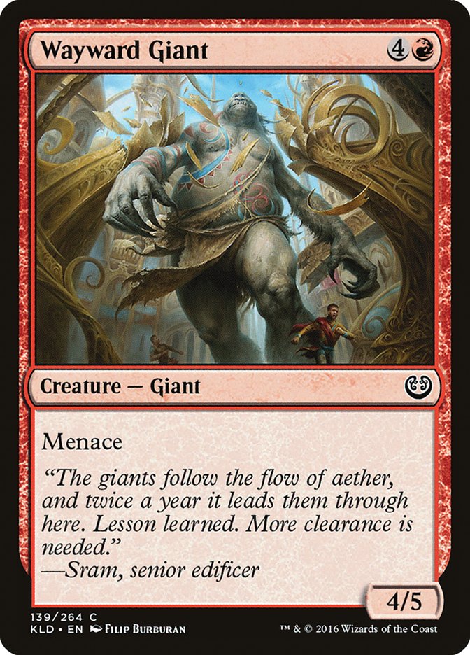 Wayward Giant [Kaladesh] - Magic: The Gathering - Card Brawlers | Quebec | Canada |