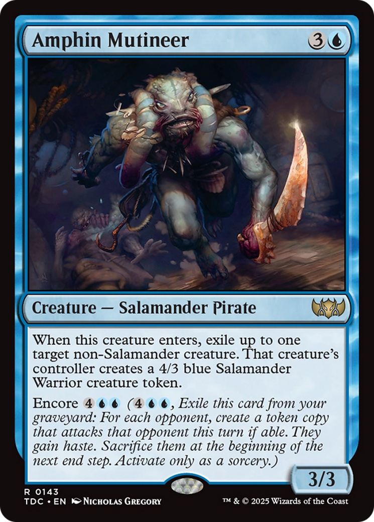 Amphin Mutineer [Tarkir: Dragonstorm Commander] - Magic: The Gathering - Card Brawlers | Quebec | Canada |