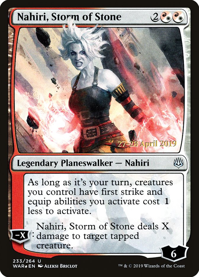 Nahiri, Storm of Stone [War of the Spark Prerelease Promos] - Magic: The Gathering - Card Brawlers | Quebec | Canada |