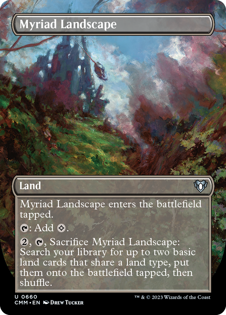 Myriad Landscape (Borderless Alternate Art) [Commander Masters] - Magic: The Gathering - Card Brawlers | Quebec | Canada |