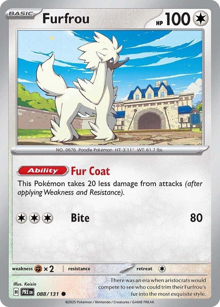 Furfrou (088/131) [Scarlet & Violet: Prismatic Evolutions] - Pokémon - Card Brawlers | Quebec | Canada |