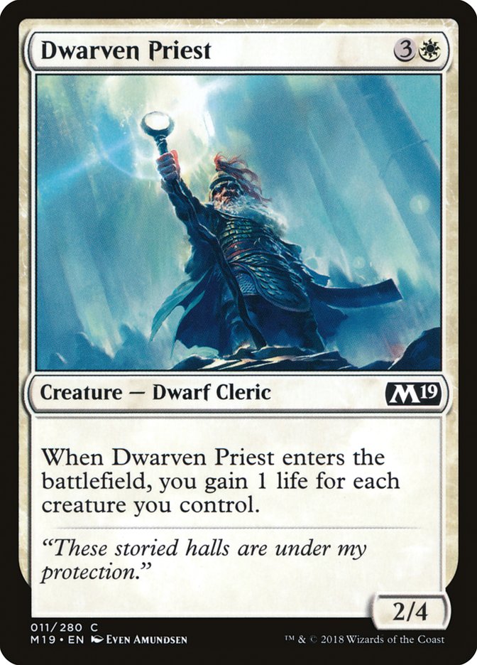 Dwarven Priest [Core Set 2019] - Magic: The Gathering - Card Brawlers | Quebec | Canada |