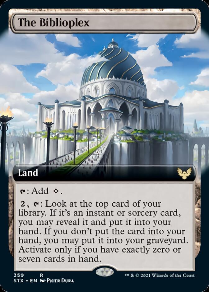 The Biblioplex (Extended Art) [Strixhaven: School of Mages] - Magic: The Gathering - Card Brawlers | Quebec | Canada |