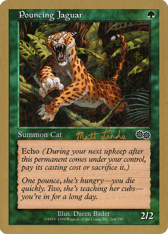 Pouncing Jaguar (Matt Linde) [World Championship Decks 1999] - Magic: The Gathering - Card Brawlers | Quebec | Canada |