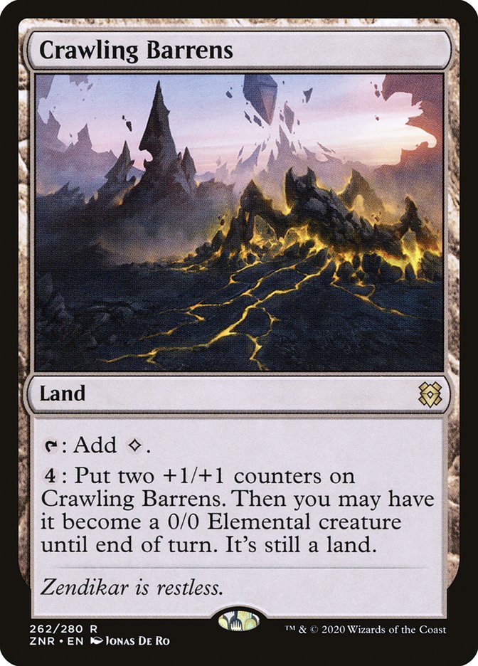 Crawling Barrens [Zendikar Rising] - Magic: The Gathering - Card Brawlers | Quebec | Canada |