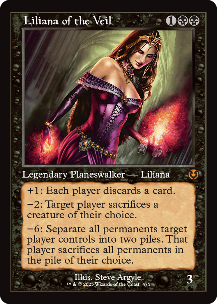 Liliana of the Veil (Retro Frame) [Innistrad Remastered] - Magic: The Gathering - Card Brawlers | Quebec | Canada |