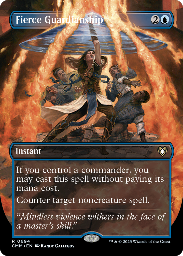 Fierce Guardianship (Borderless Alternate Art) [Commander Masters] - Magic: The Gathering - Card Brawlers | Quebec | Canada |