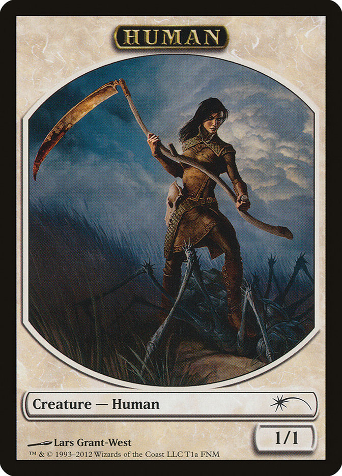 Human // Wolf Double-Sided Token [Friday Night Magic 2012] - Magic: The Gathering - Card Brawlers | Quebec | Canada |