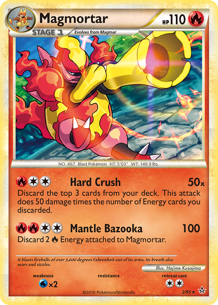 Magmortar (2/95) [HeartGold & SoulSilver: Unleashed] - Pokémon - Card Brawlers | Quebec | Canada |