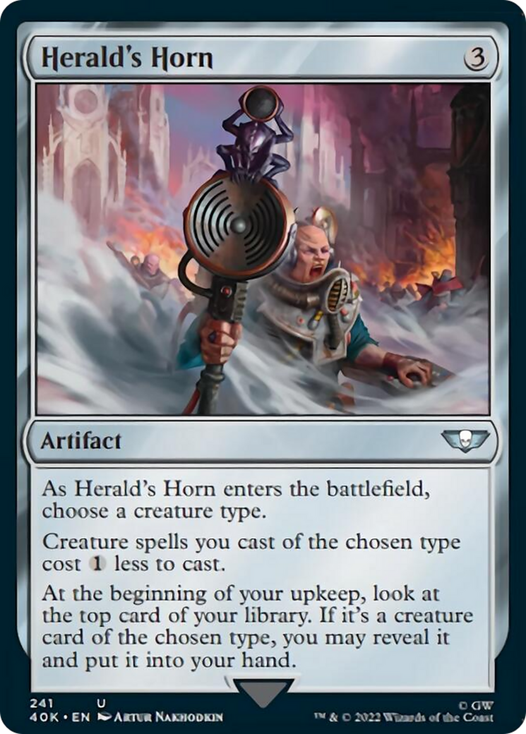 Herald's Horn (Surge Foil) [Warhammer 40,000] - Magic: The Gathering - Card Brawlers | Quebec | Canada |