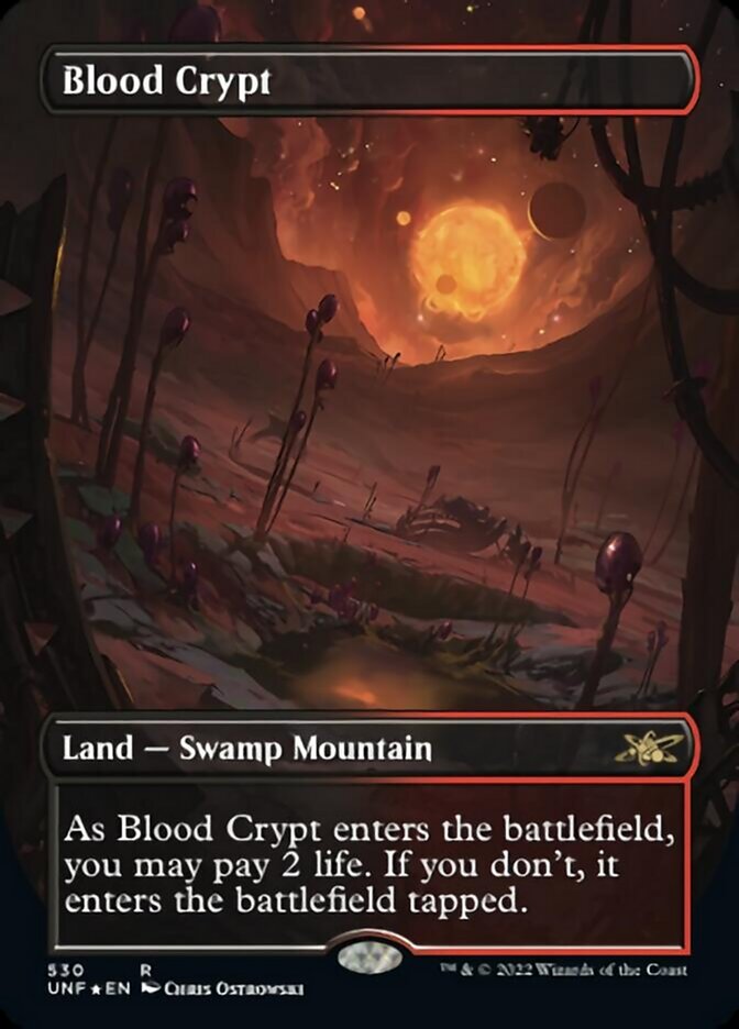 Blood Crypt (Borderless) (Galaxy Foil) [Unfinity] - Magic: The Gathering - Card Brawlers | Quebec | Canada |
