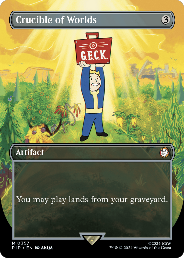 Crucible of Worlds (Borderless) [Fallout] - Magic: The Gathering - Card Brawlers | Quebec | Canada |