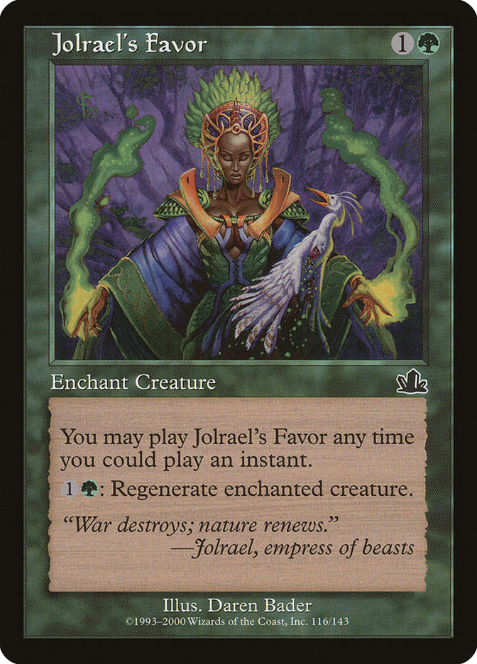 Jolrael's Favor [Prophecy] - Magic: The Gathering - Card Brawlers | Quebec | Canada |
