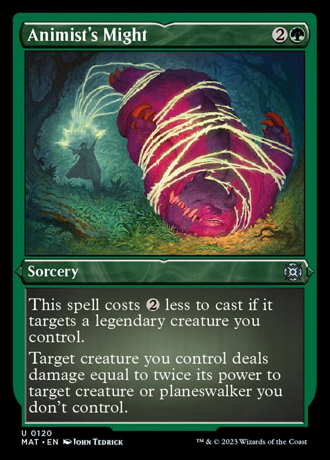 Animist's Might (Foil Etched) [March of the Machine: The Aftermath] - Magic: The Gathering - Card Brawlers | Quebec | Canada |