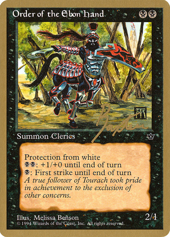 Order of the Ebon Hand (Benson) (George Baxter) [Pro Tour Collector Set] - Magic: The Gathering - Card Brawlers | Quebec | Canada |