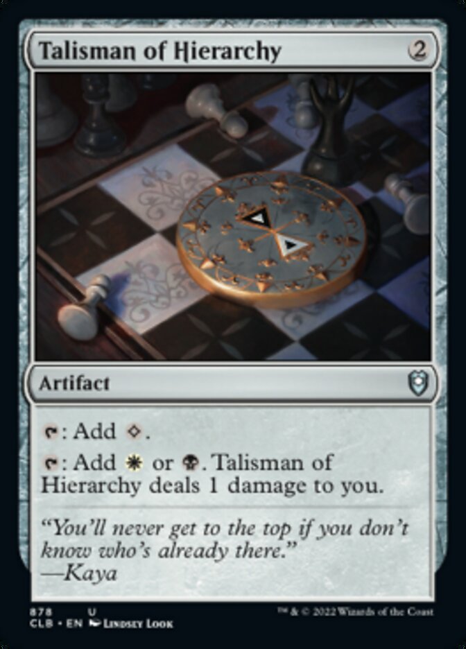 Talisman of Hierarchy [Commander Legends: Battle for Baldur's Gate] - Magic: The Gathering - Card Brawlers | Quebec | Canada |