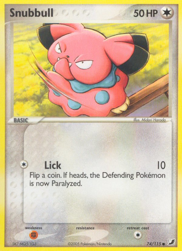 Snubbull (74/115) [EX: Unseen Forces] - Pokémon - Card Brawlers | Quebec | Canada |
