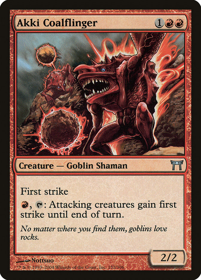 Akki Coalflinger [Champions of Kamigawa] - Magic: The Gathering - Card Brawlers | Quebec | Canada |