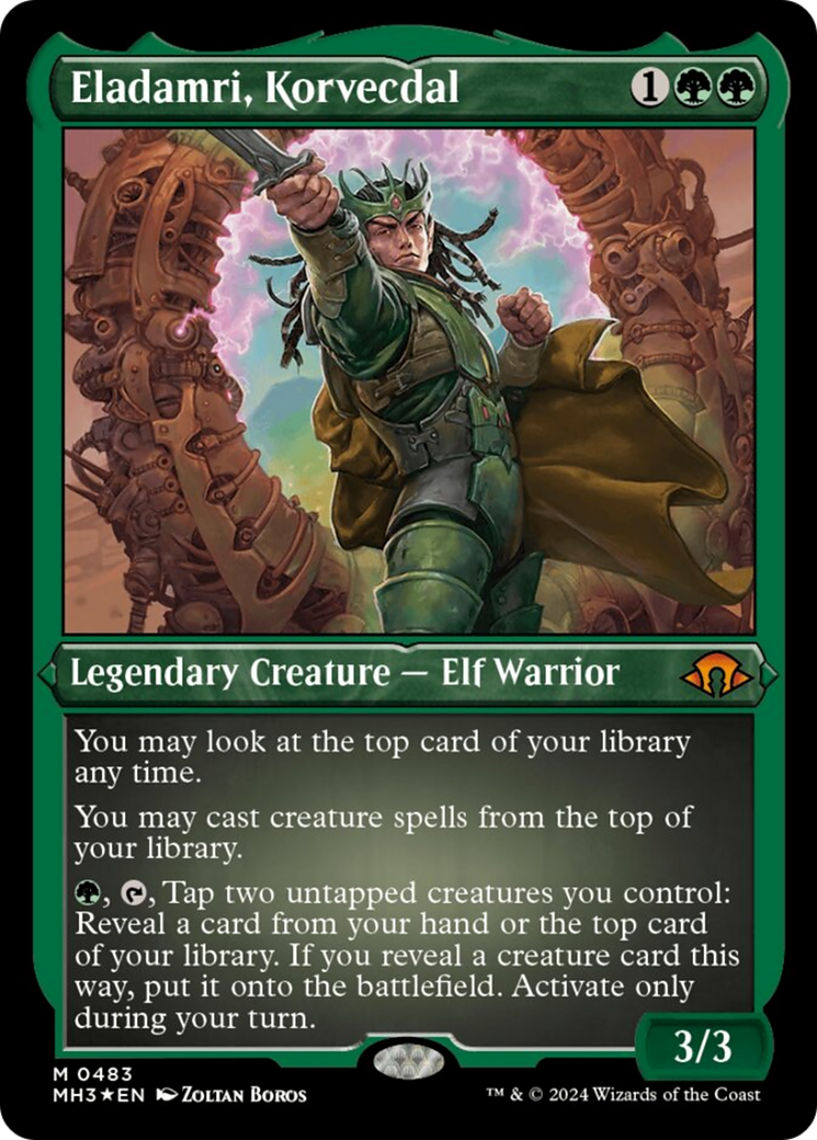 Eladamri, Korvecdal (Foil Etched) [Modern Horizons 3] - Magic: The Gathering - Card Brawlers | Quebec | Canada |