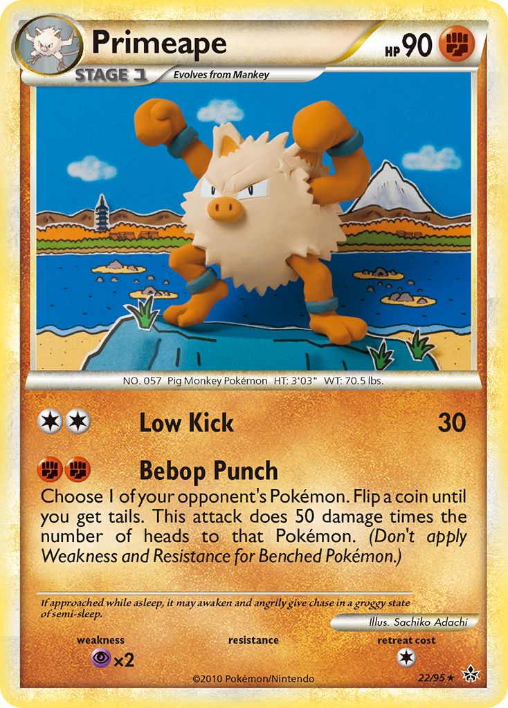 Primeape (22/95) [HeartGold & SoulSilver: Unleashed] - Pokémon - Card Brawlers | Quebec | Canada |