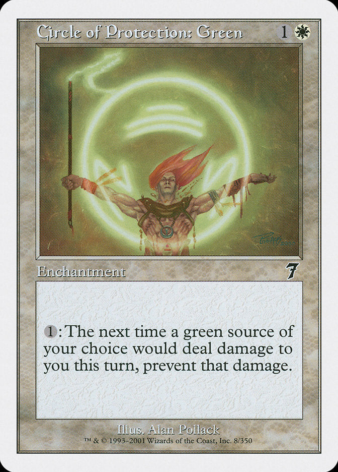 Circle of Protection: Green [Seventh Edition] - Magic: The Gathering - Card Brawlers | Quebec | Canada |